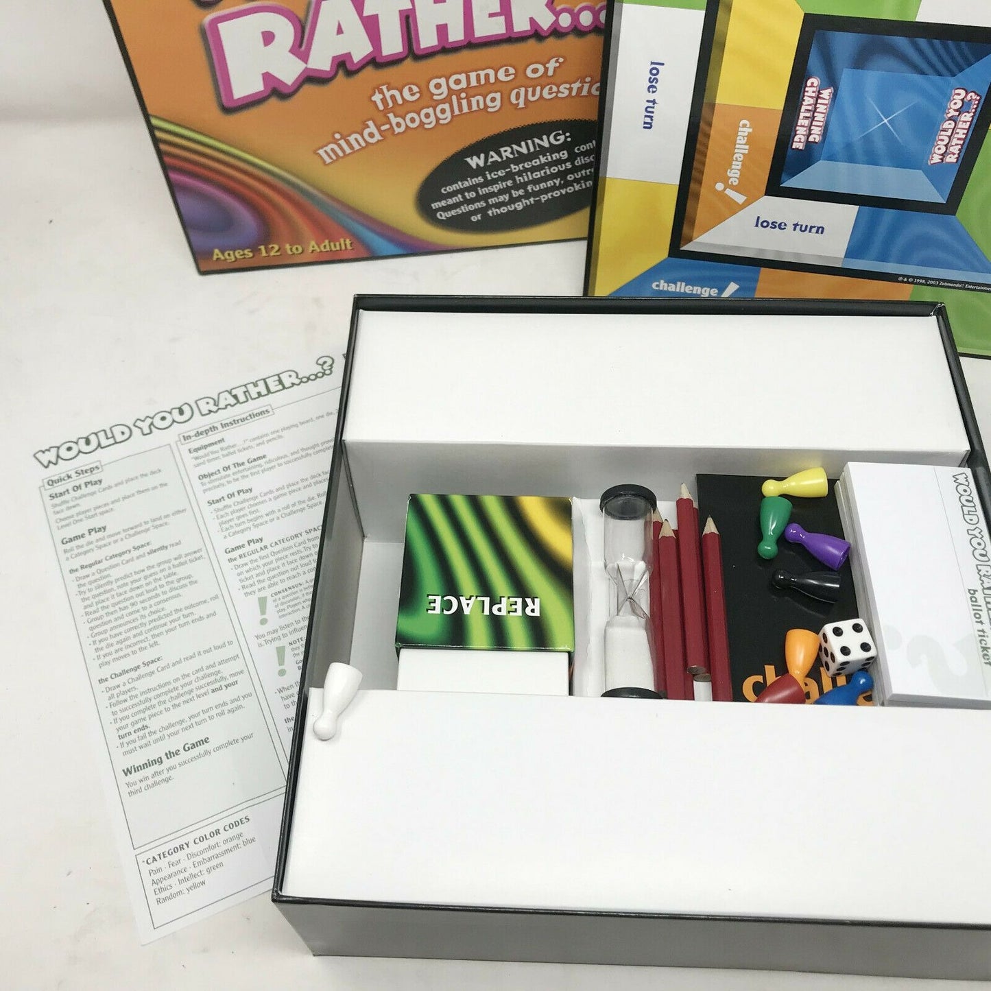 Would You Rather Board Game of Mind Boggling Questions Zobmondo