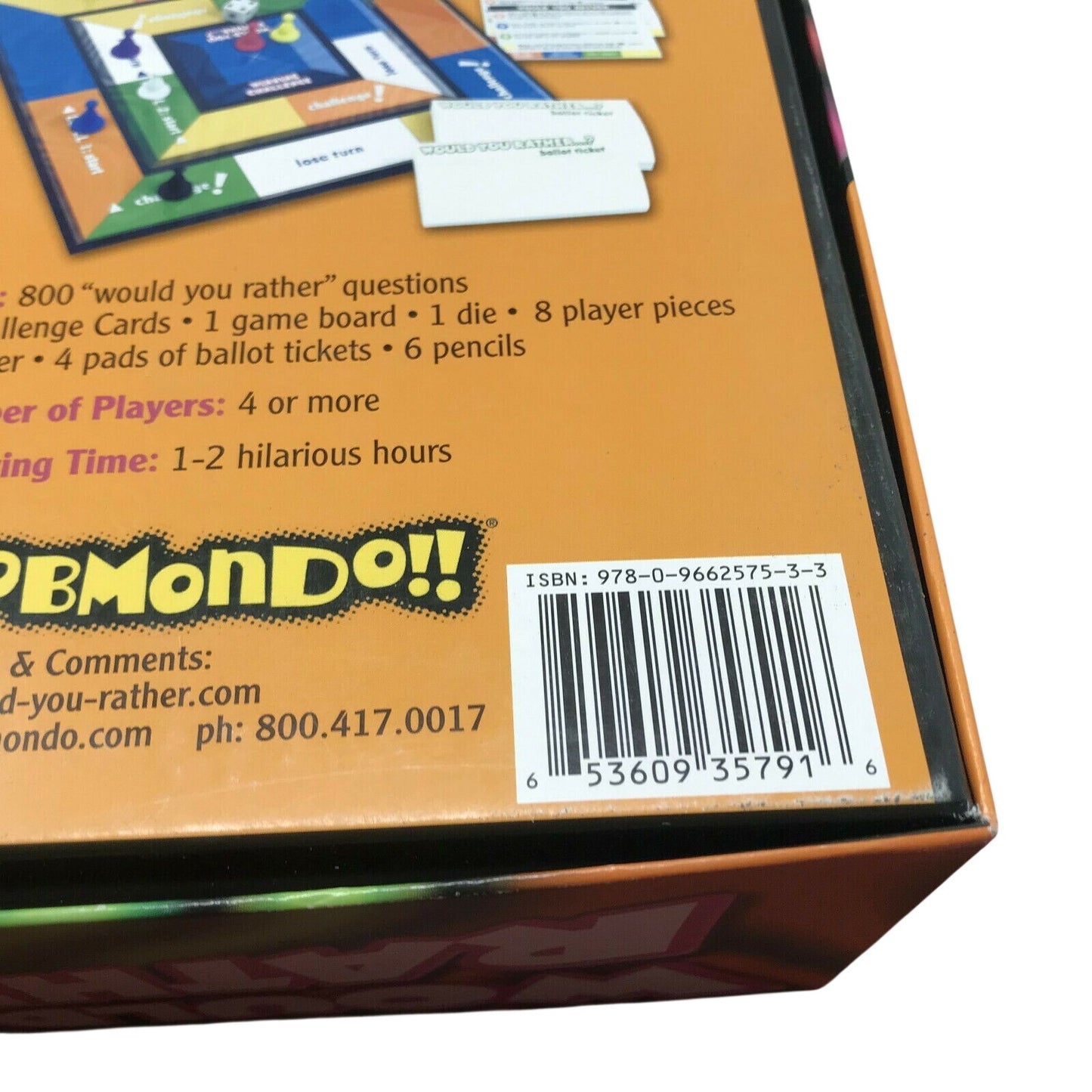 Would You Rather Board Game of Mind Boggling Questions Zobmondo