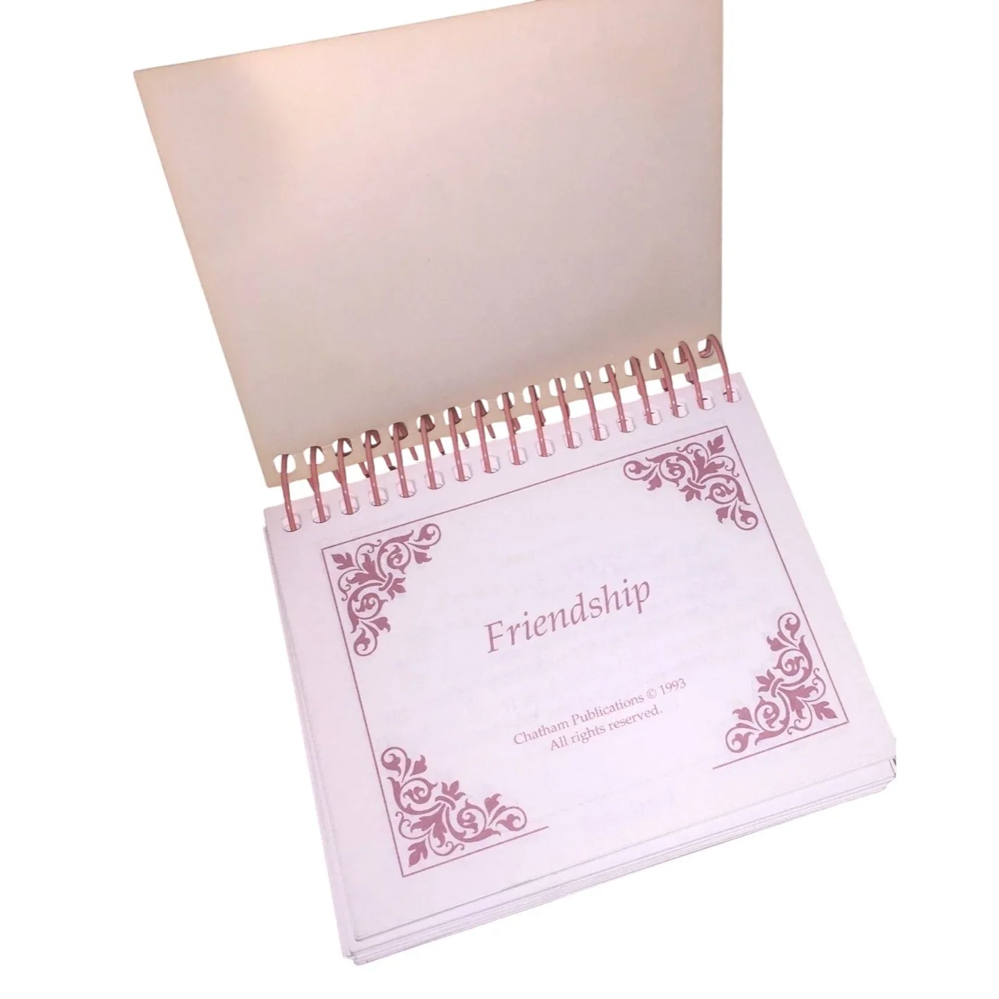 Vintage Small Miniature Friendship Quote Book - A+ Stuff