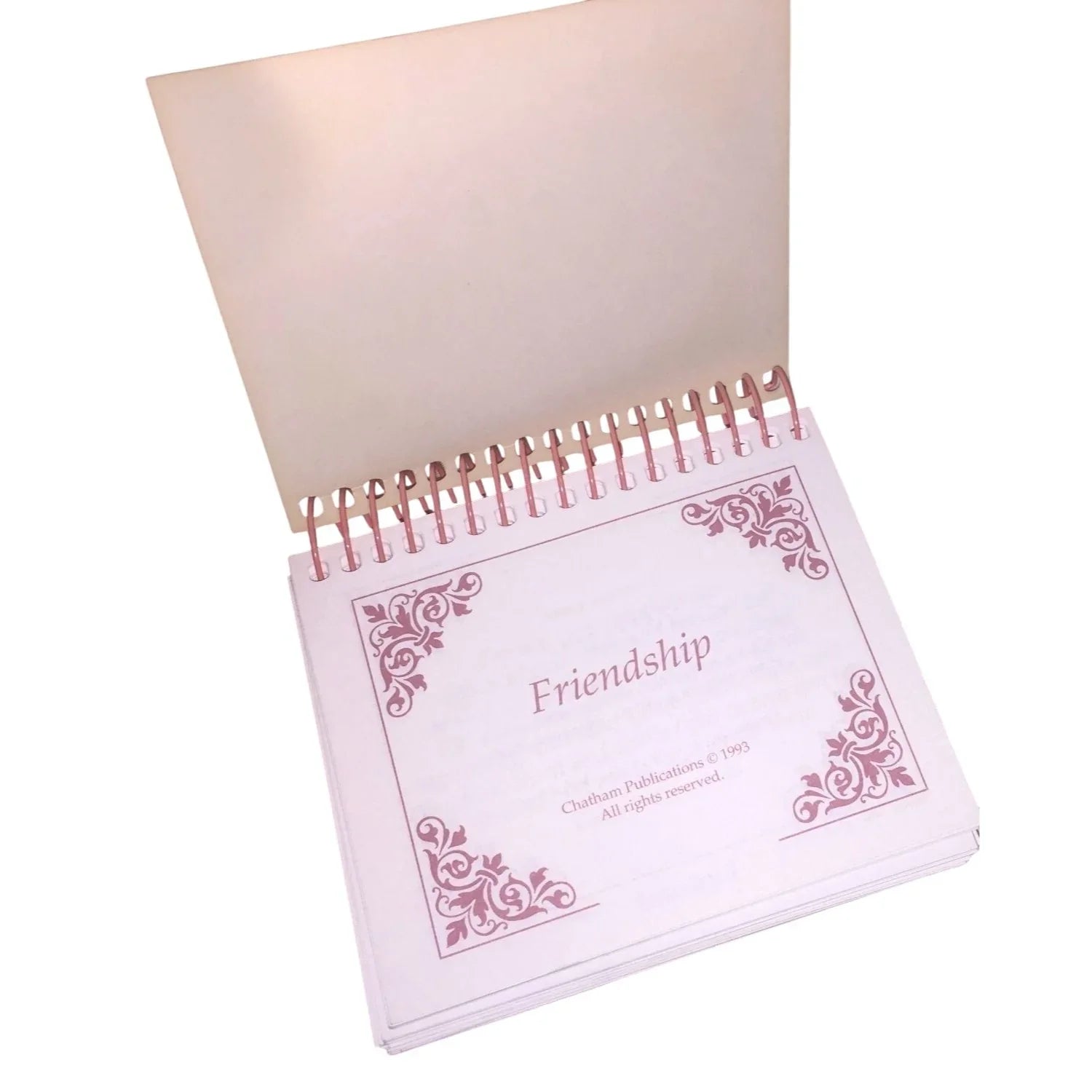 Vintage Small Miniature Friendship Quote Book - A+ Stuff