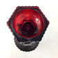 Vintage Avon 1876 Cape Cod Ruby Red Glass Footed Flower Vase 8" Avon  A+ Stuff Vase or Holder