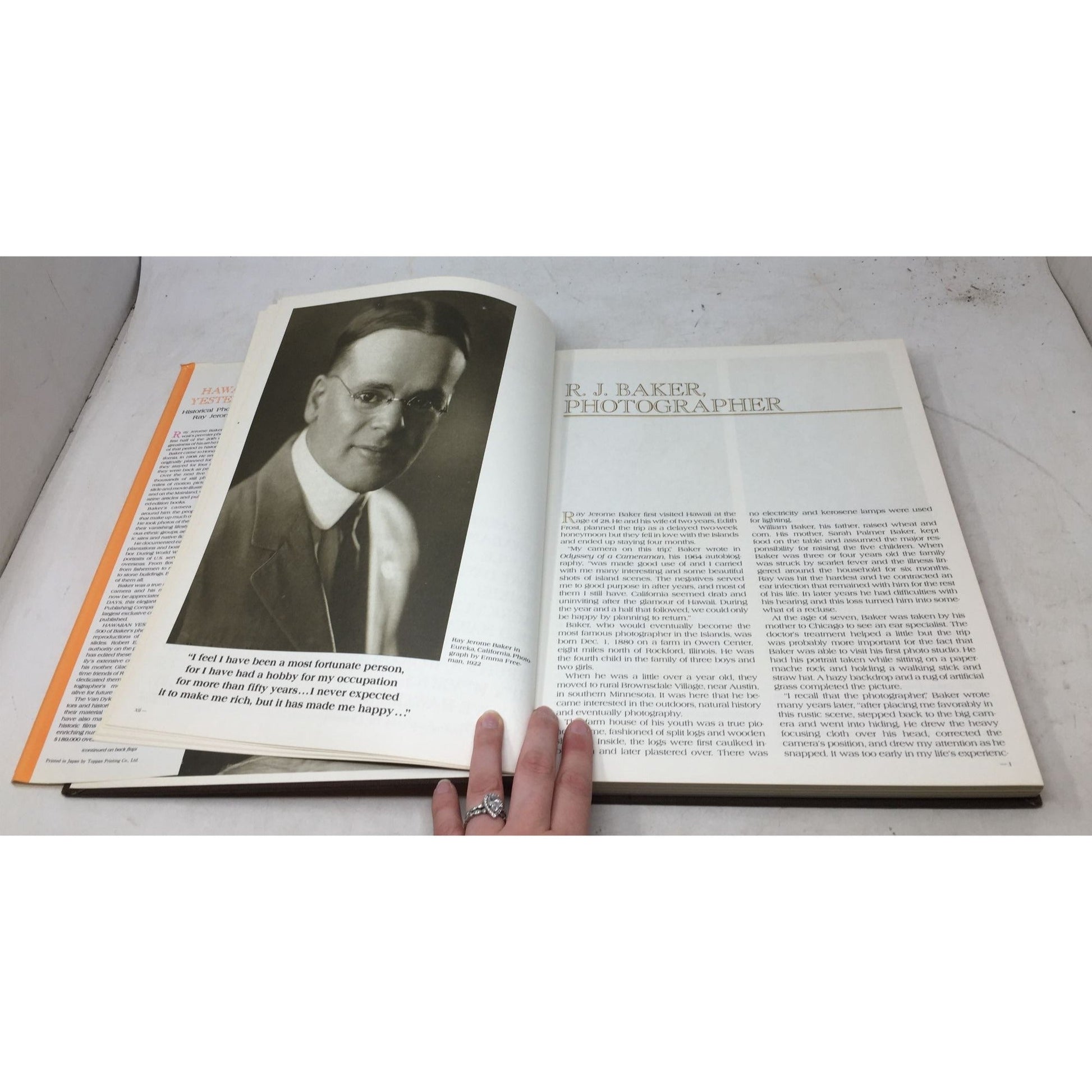 This is a hardcover copy of "Hawaiian Yesterdays: Historical Photographs by Ray Jerome Baker" A+ Stuff  A+ Stuff