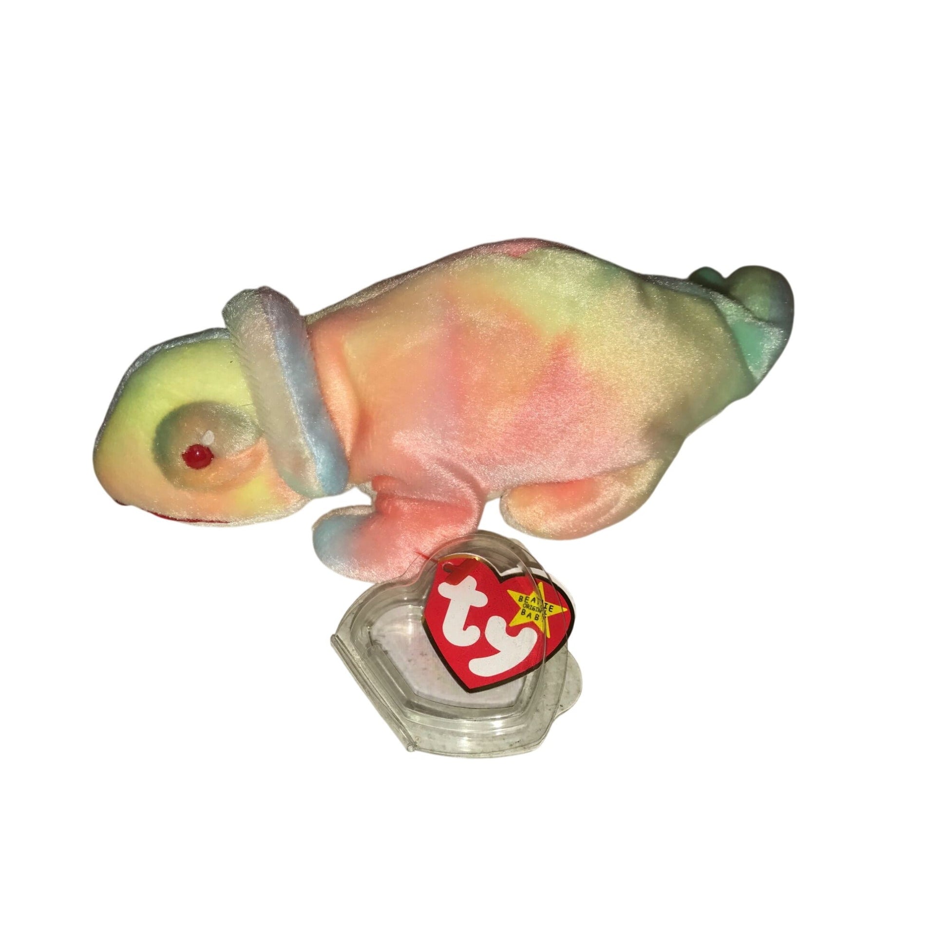 1997 Rainbow the Chameleon Beanie Baby TY Beanie Baby  A+ Stuff Plush Toys / Stuffed Animals