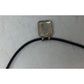 Unisex Black Necklace with Silver & Black Rectangular Pendant - A+ Stuff - Neckace - A+ Stuff
