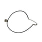 Unisex Black Necklace with Silver & Black Rectangular Pendant - A+ Stuff - Neckace - A+ Stuff