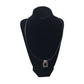 Unisex Black Necklace with Silver & Black Rectangular Pendant - A+ Stuff - Neckace - A+ Stuff
