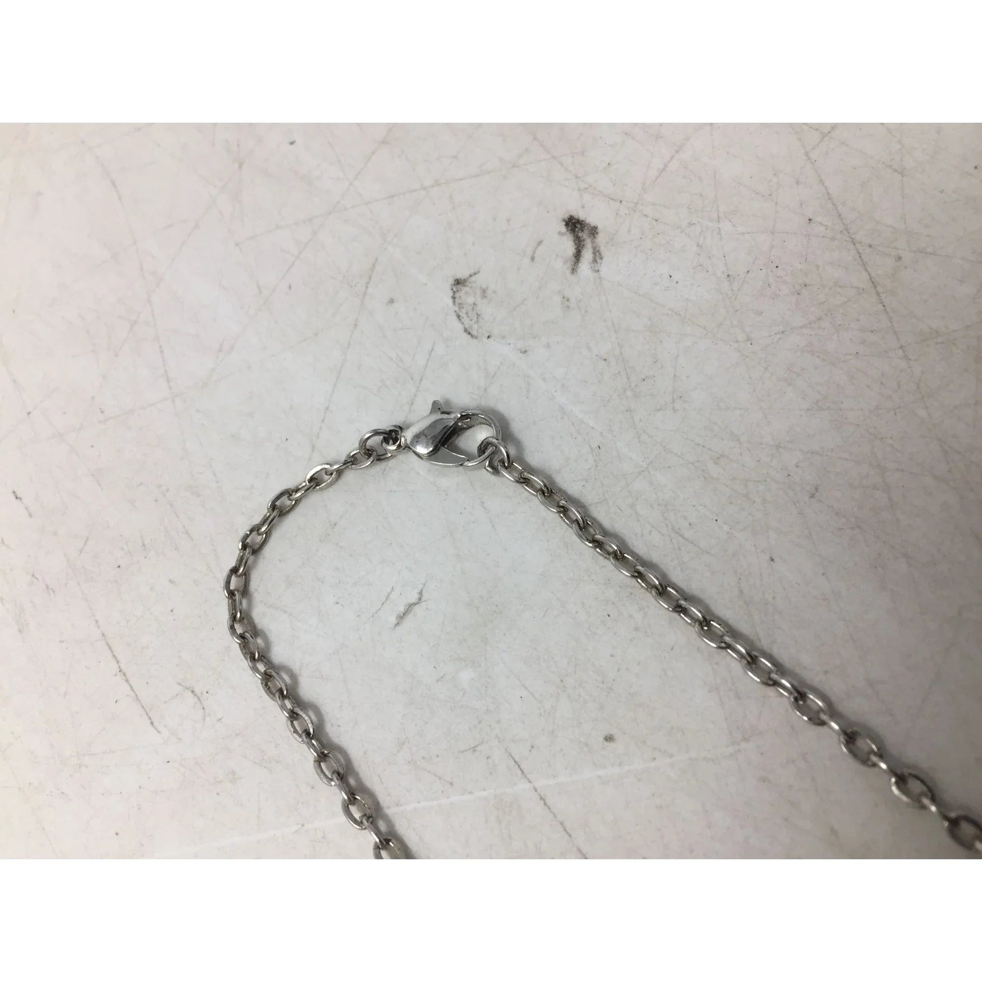 Unisex Silver Tone Chain Necklace with Clasp - A+ Stuff - necklace - A+ Stuff