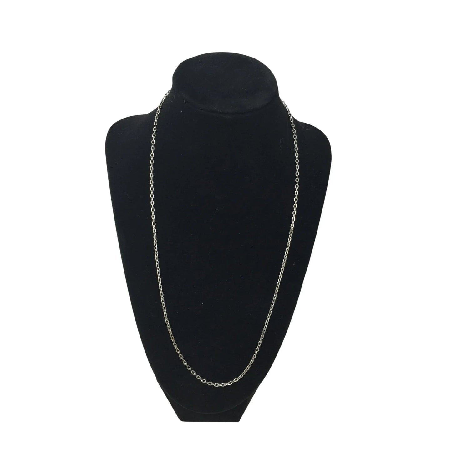Unisex Silver Tone Chain Necklace with Clasp - A+ Stuff - necklace - A+ Stuff