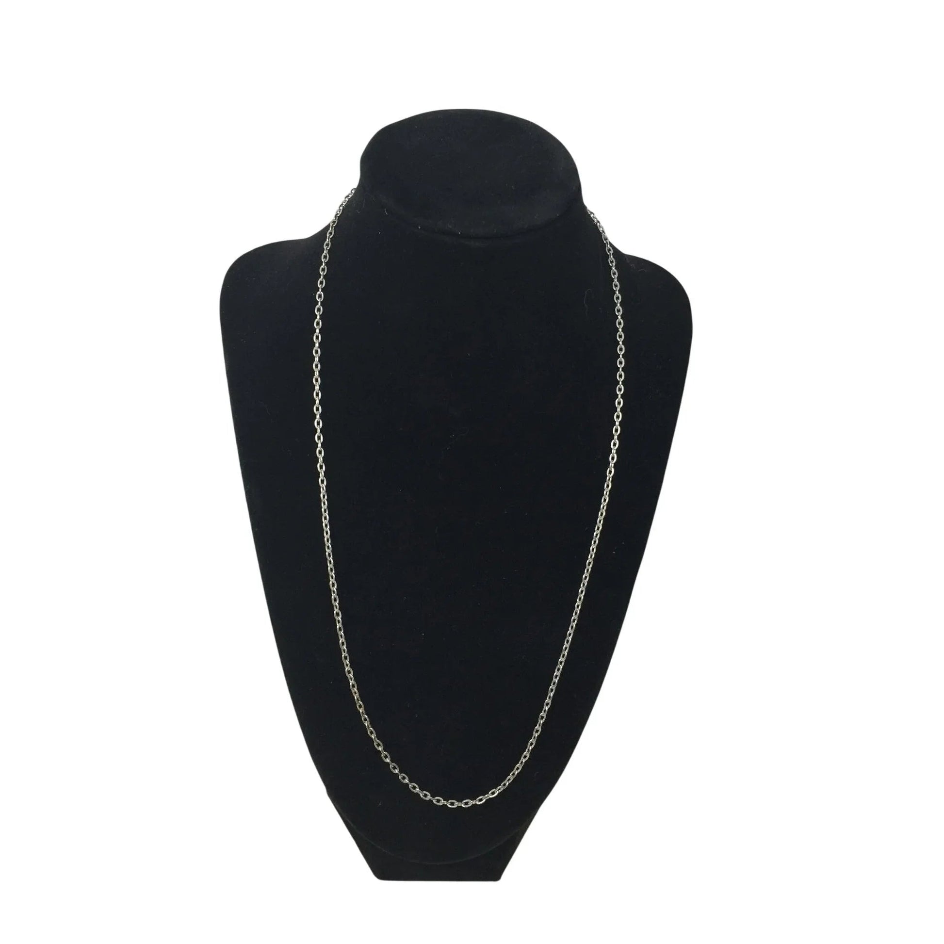 Unisex Silver Tone Chain Necklace with Clasp - A+ Stuff - necklace - A+ Stuff