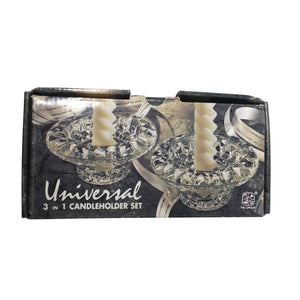 Universal 3 in 1 Candleholder Set with Box (2 in box)