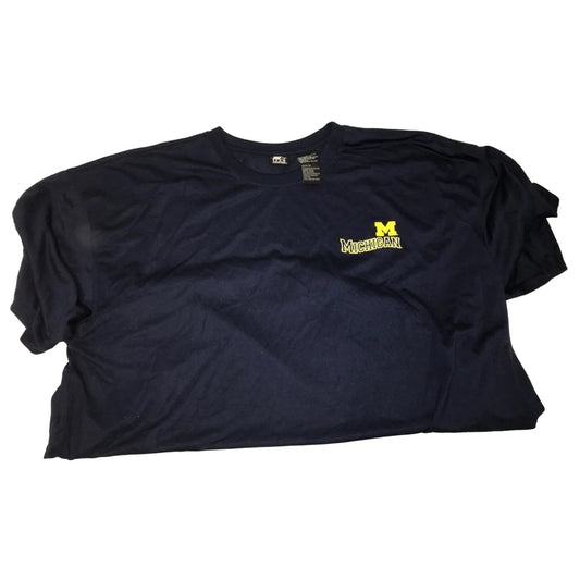 University of Michigan ( U of M ) Navy Blue Tee Shirt - Mens Size 3XL (54/56) Starter Brand - A+ Stuff - Sports Collectibles - A+ Stuff