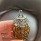 Vintage Amber Grape Cluster Glass Salt Shaker OR Ornament-Can be used as either