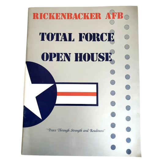 USA Navy Blue Angels 1978 Air Show Rickenbacker AFB Open House Program - US Navy - Event Program - A+ Stuff
