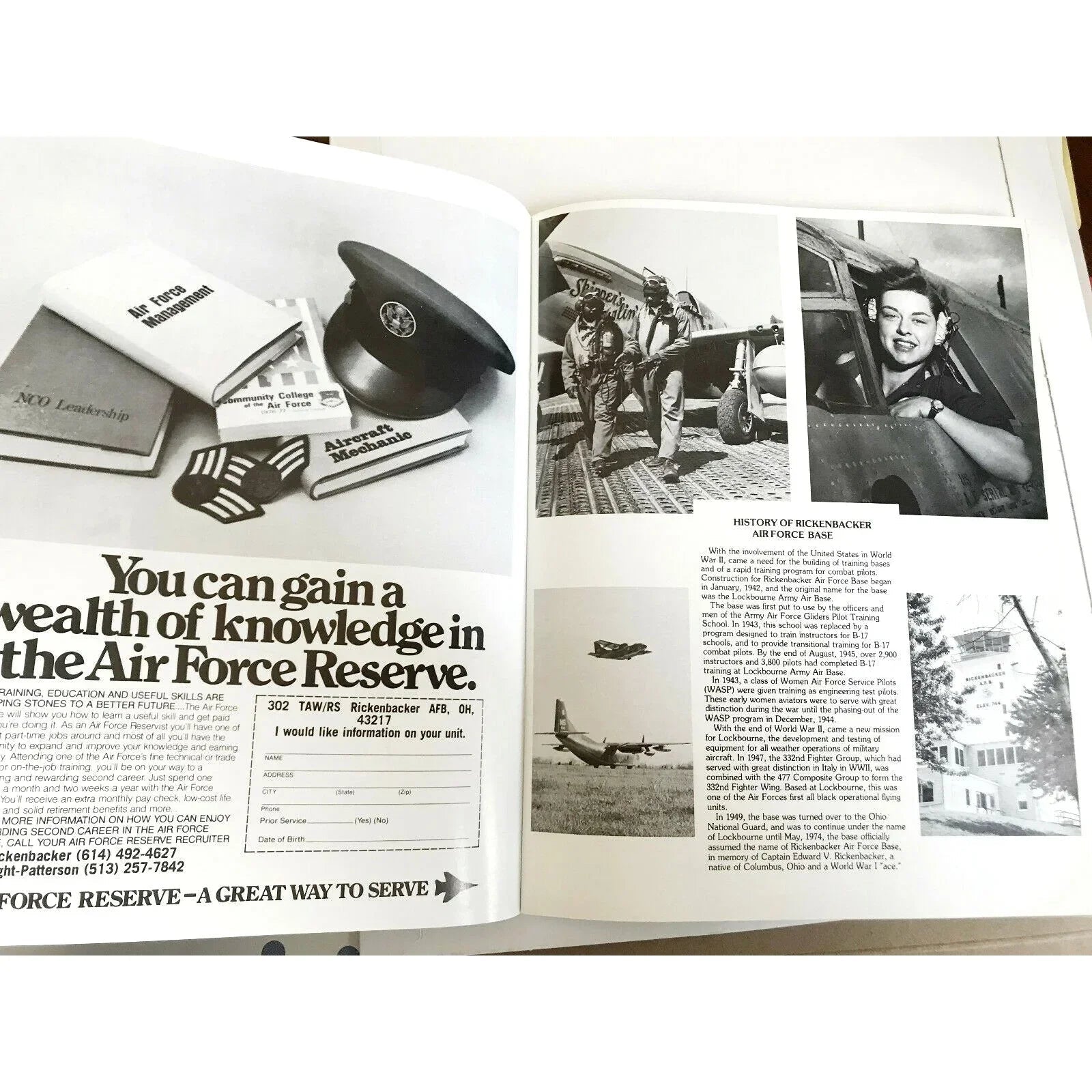 USA Navy Blue Angels 1978 Air Show Rickenbacker AFB Open House Program - US Navy - Event Program - A+ Stuff