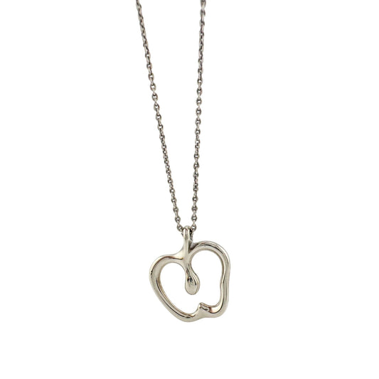 Tiffany & Co Apple Necklace in Sterling Silver 16" Chain A+ Stuff  A+ Stuff