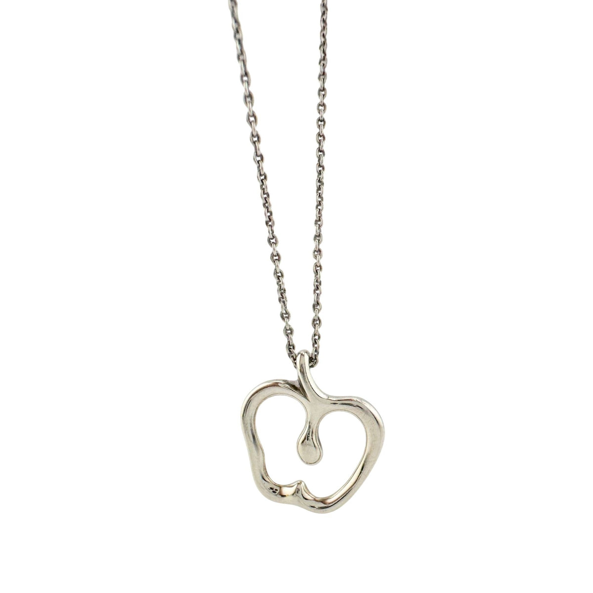 Tiffany & Co Apple Necklace in Sterling Silver 16" Chain A+ Stuff  A+ Stuff