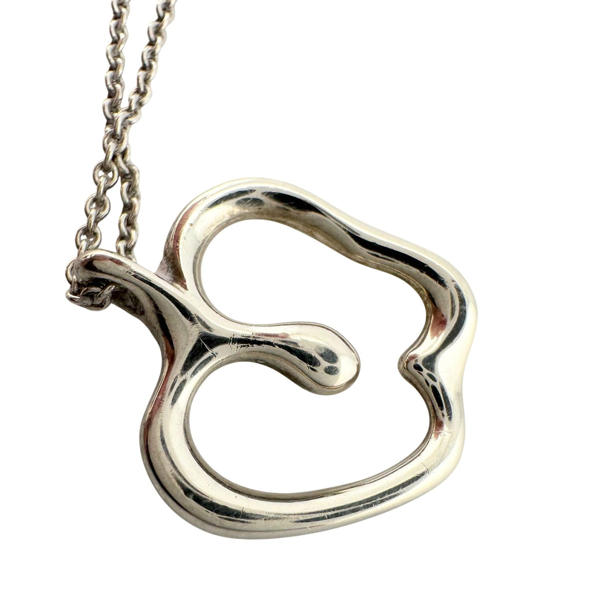 Tiffany & Co Apple Necklace in Sterling Silver 16" Chain A+ Stuff  A+ Stuff