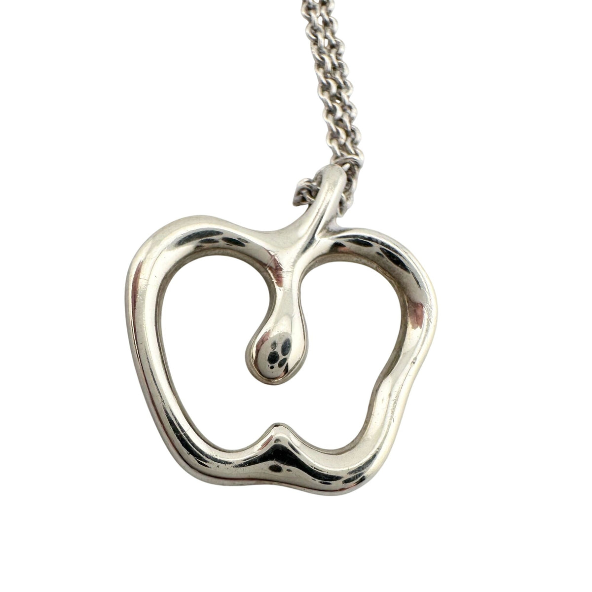 Tiffany & Co Apple Necklace in Sterling Silver 16" Chain A+ Stuff  A+ Stuff