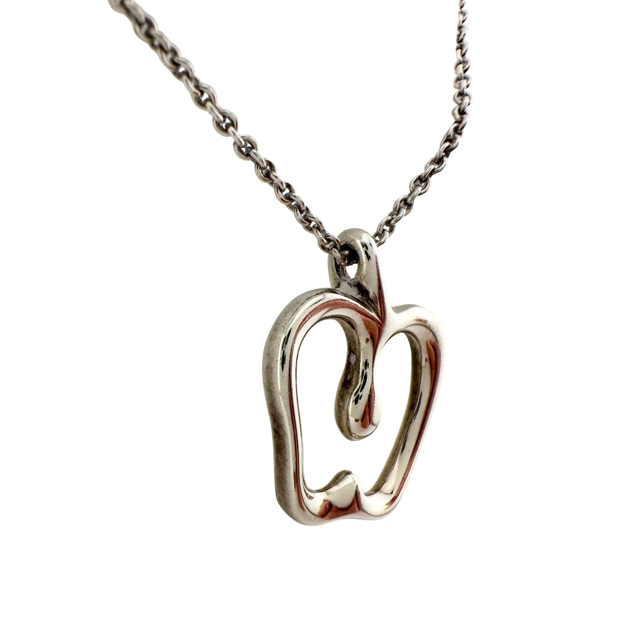 Tiffany & Co Apple Necklace in Sterling Silver 16" Chain A+ Stuff  A+ Stuff