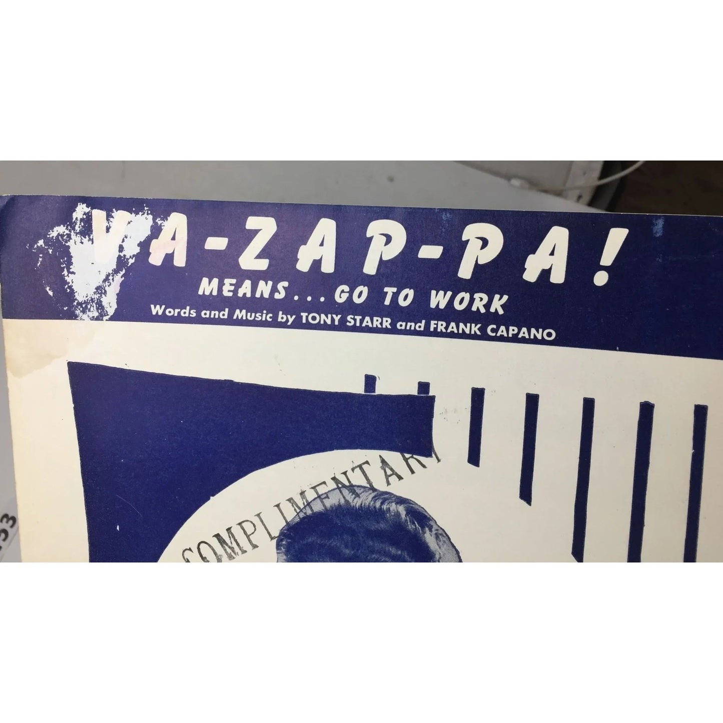 ''VA - ZAP - PA! Means go to work'' Vintage sheet music - A+ Stuff - SHEET MUSIC - A+ Stuff