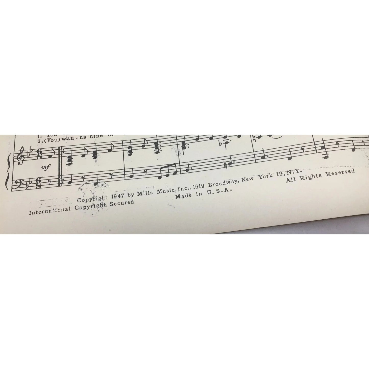 ''VA - ZAP - PA! Means go to work'' Vintage sheet music - A+ Stuff - SHEET MUSIC - A+ Stuff