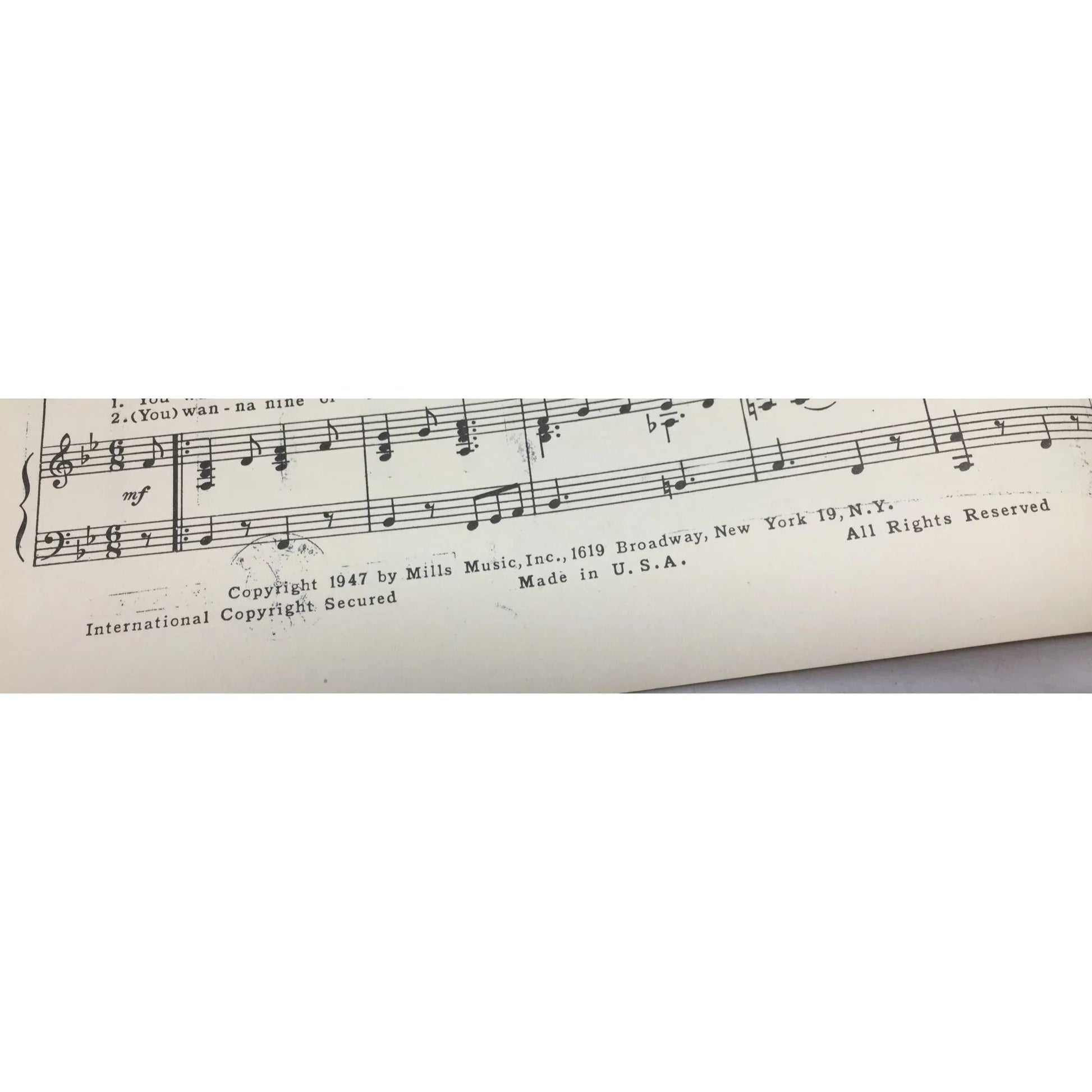 ''VA - ZAP - PA! Means go to work'' Vintage sheet music - A+ Stuff - SHEET MUSIC - A+ Stuff