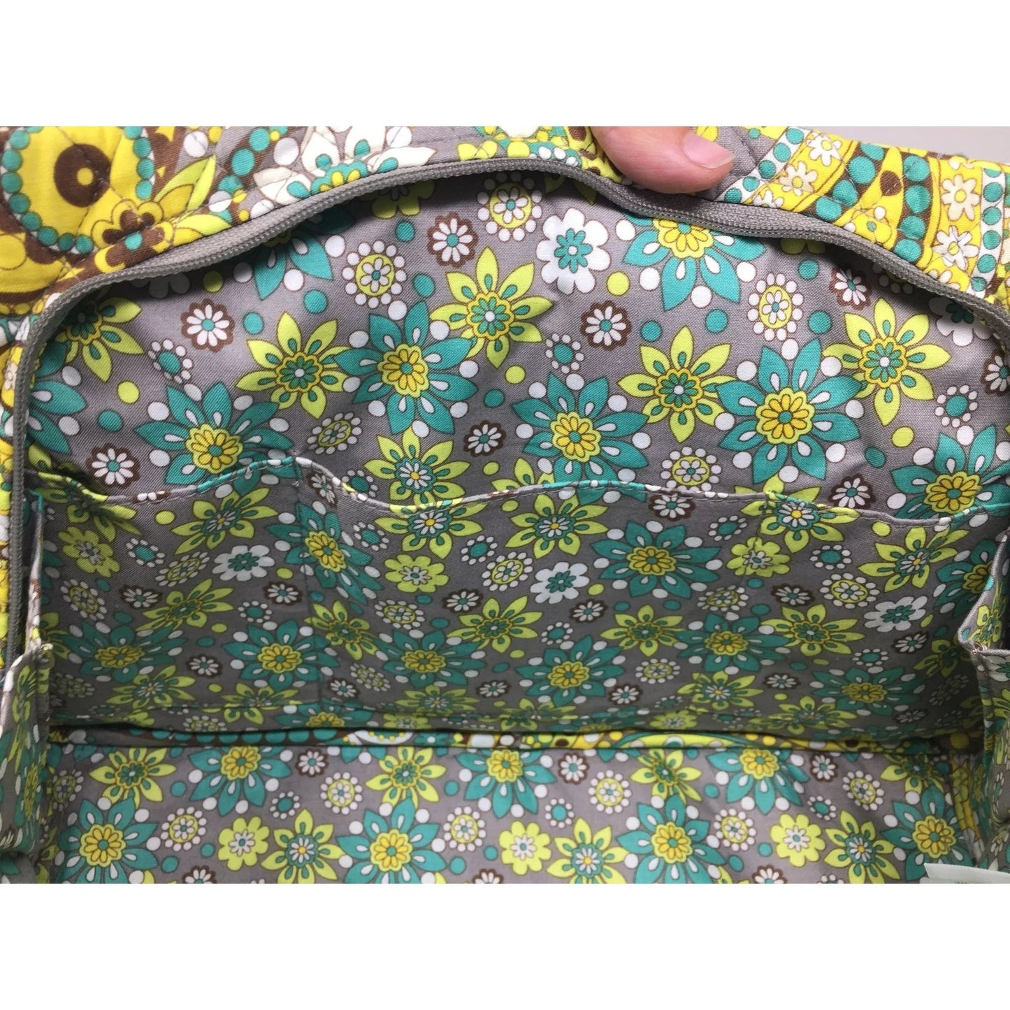 Vera Bradley Lemon Parfait Patterned Shoulder Bag - vera Bradley - Bag - A+ Stuff