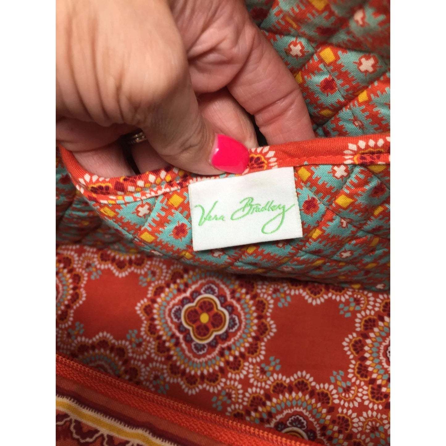 Vera Bradley Women's Orange Floral Paprika Print Bag - vera Bradley - Bag - A+ Stuff