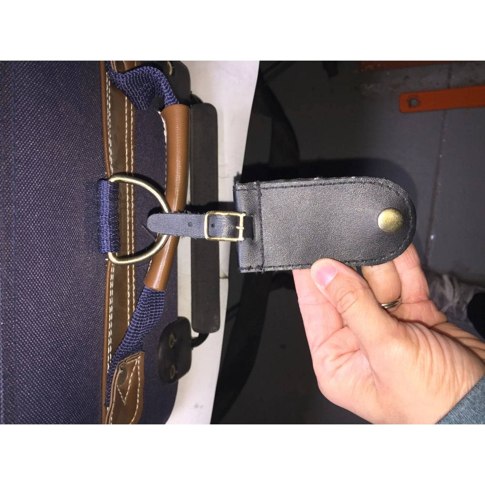 VERDI Zippered Navy Blue Suitcase on Wheels - verdi - Luggage & Bags - A+ Stuff