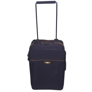 VERDI Zippered Navy Blue Suitcase on Wheels