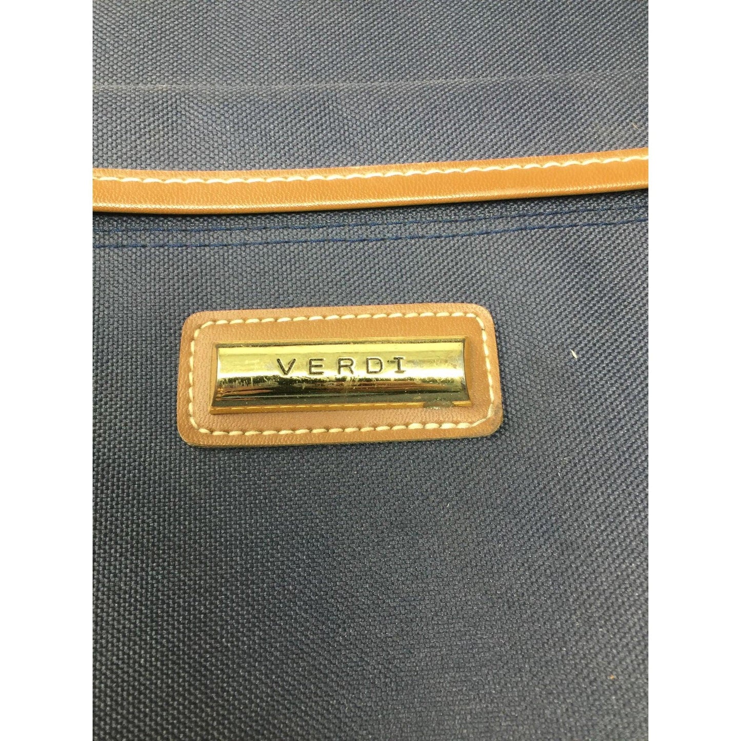 VERDI Zippered Navy Blue Suitcase on Wheels - verdi - Luggage & Bags - A+ Stuff