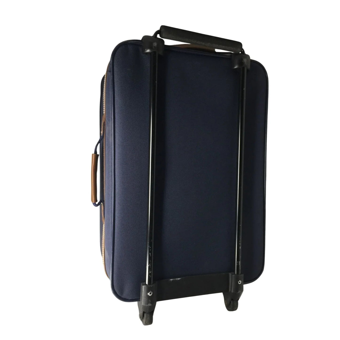 VERDI Zippered Navy Blue Suitcase on Wheels - verdi - Luggage & Bags - A+ Stuff