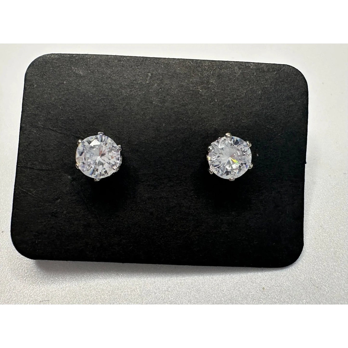 Very Shiny Unknown White Gemstone Women's Stud Earrings - A+ Stuff - Earrings - A+ Stuff