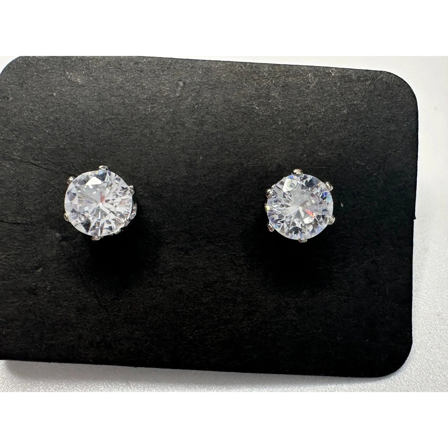 Very Shiny Unknown White Gemstone Women's Stud Earrings - A+ Stuff - Earrings - A+ Stuff