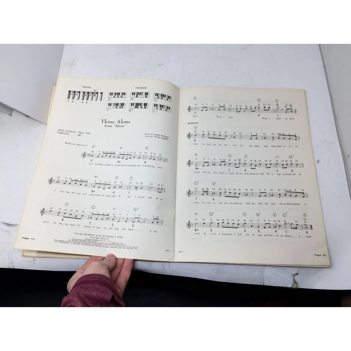 Victor Herbert for the Silvertone Electronic organ Song Book - A+ Stuff - SHEET MUSIC - A+ Stuff