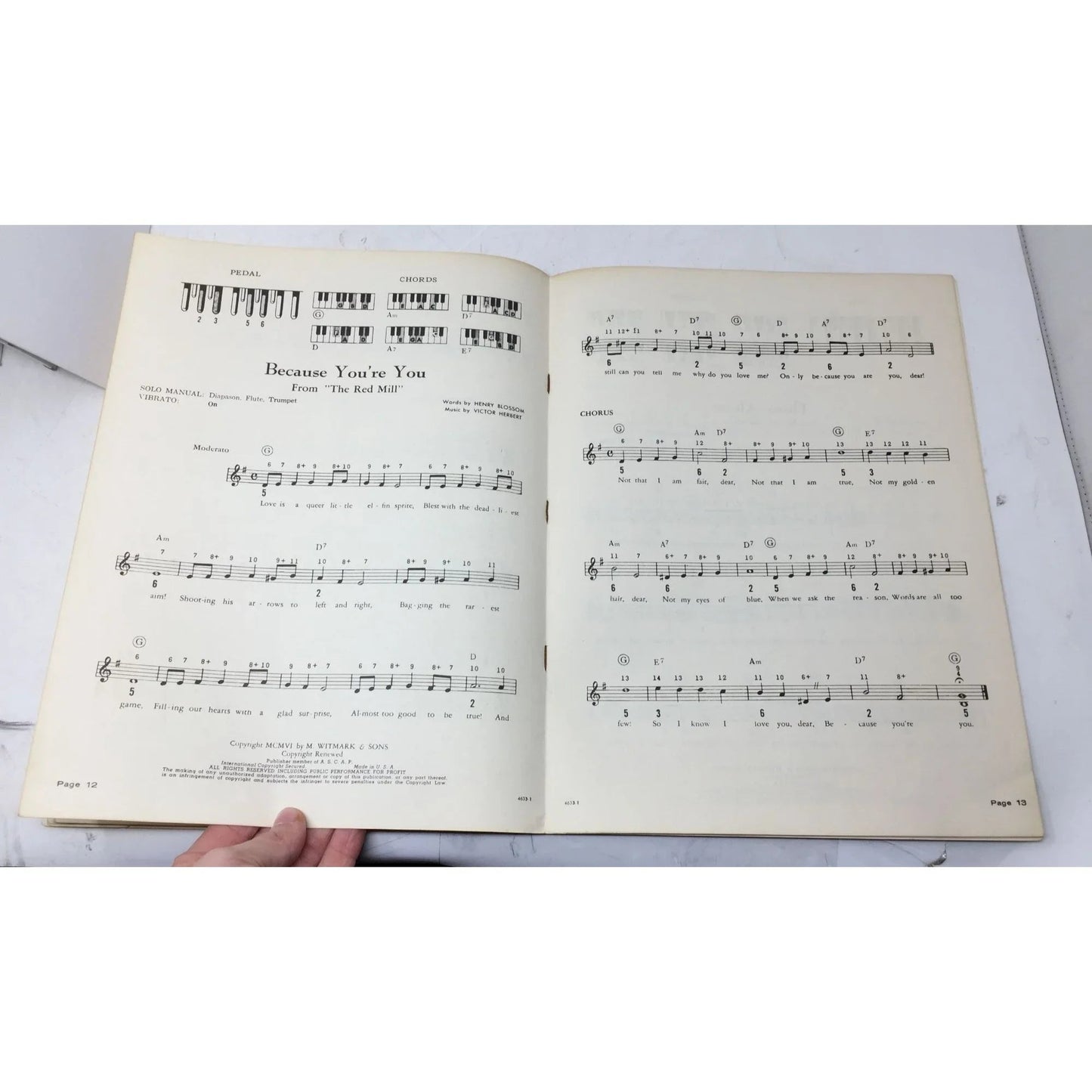 Victor Herbert for the Silvertone Electronic organ Song Book - A+ Stuff - SHEET MUSIC - A+ Stuff