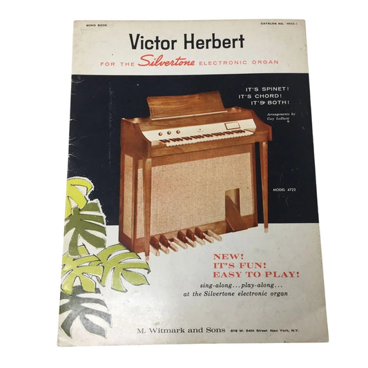 Victor Herbert for the Silvertone Electronic organ Song Book - A+ Stuff - SHEET MUSIC - A+ Stuff