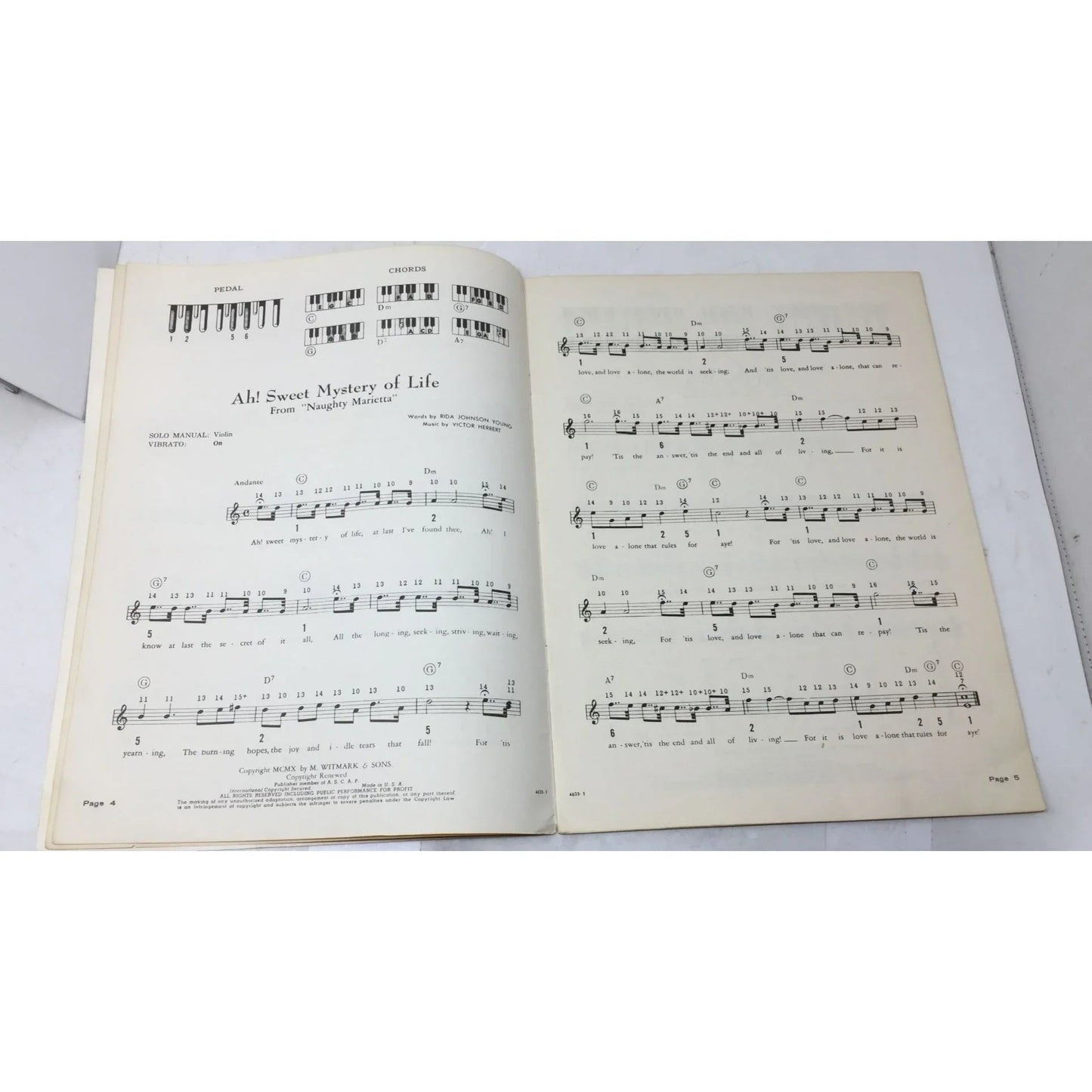 Victor Herbert for the Silvertone Electronic organ Song Book - A+ Stuff - SHEET MUSIC - A+ Stuff
