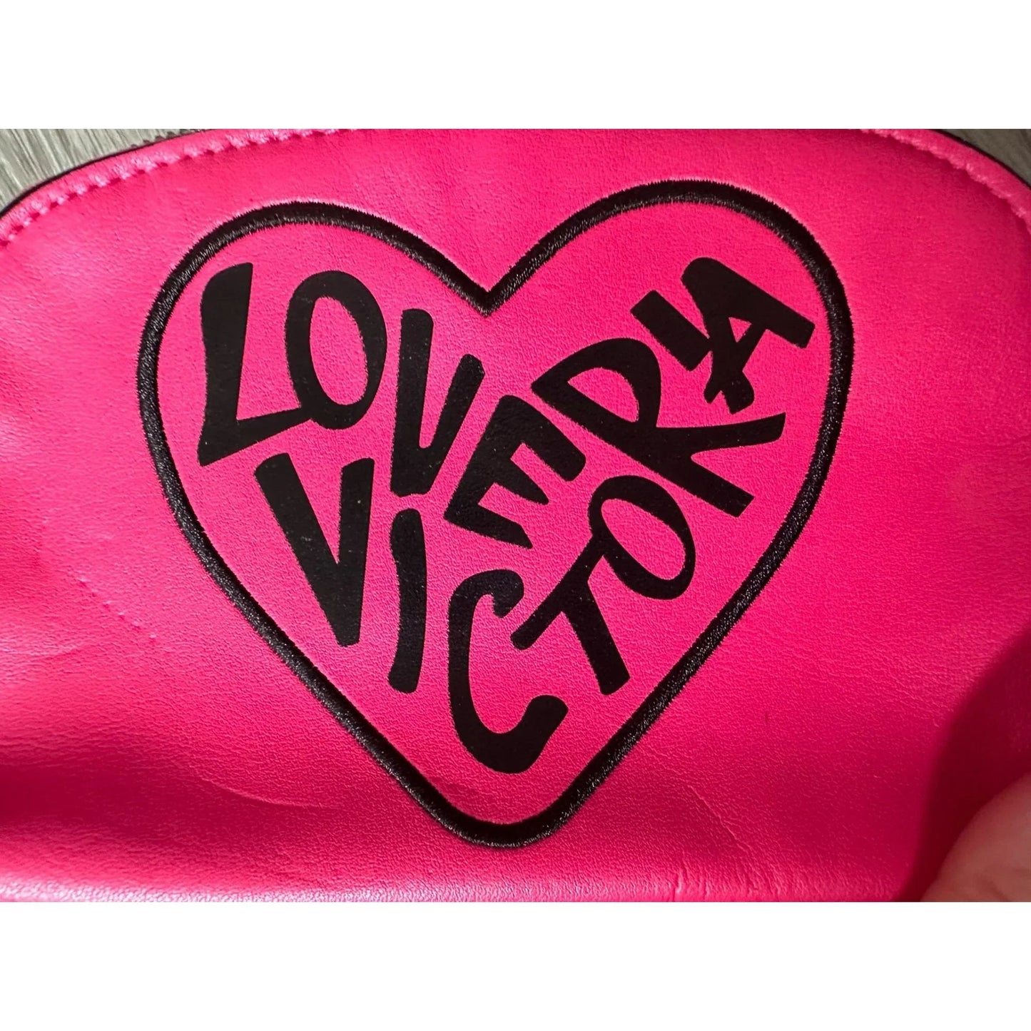 Victoria's Secret ''Love Victoria'' Hot Pink Zippered Makeup Bag - A+ Stuff