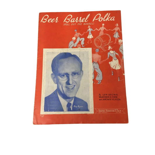 Vintage 1934 Sheet Music Book ''Beer Barrell Polka'' - A+ Stuff - SHEET MUSIC - A+ Stuff