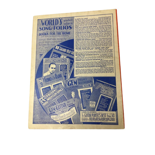 Vintage 1934 Sheet Music Book ''Beer Barrell Polka'' - A+ Stuff - SHEET MUSIC - A+ Stuff