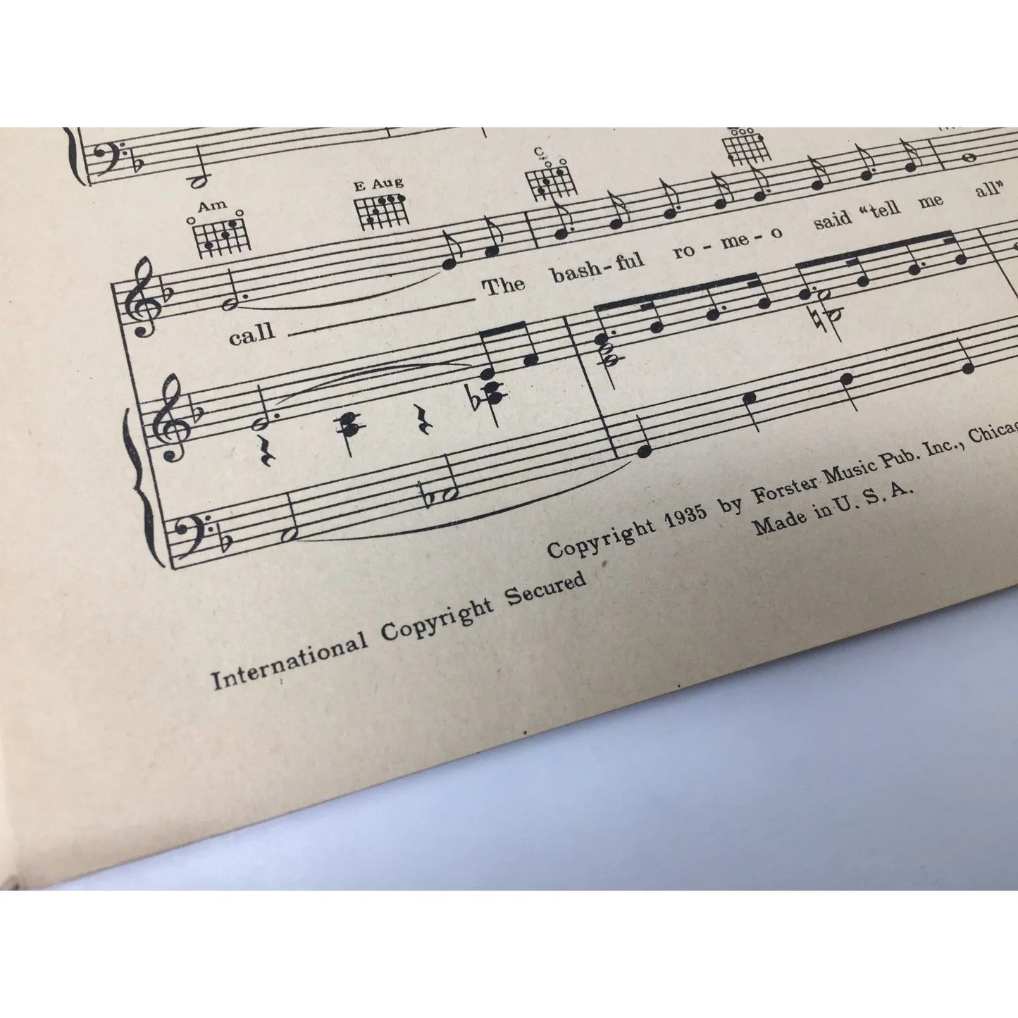Vintage 1935 Sheet Music - ''What did Sally say?'' - A+ Stuff - SHEET MUSIC - A+ Stuff