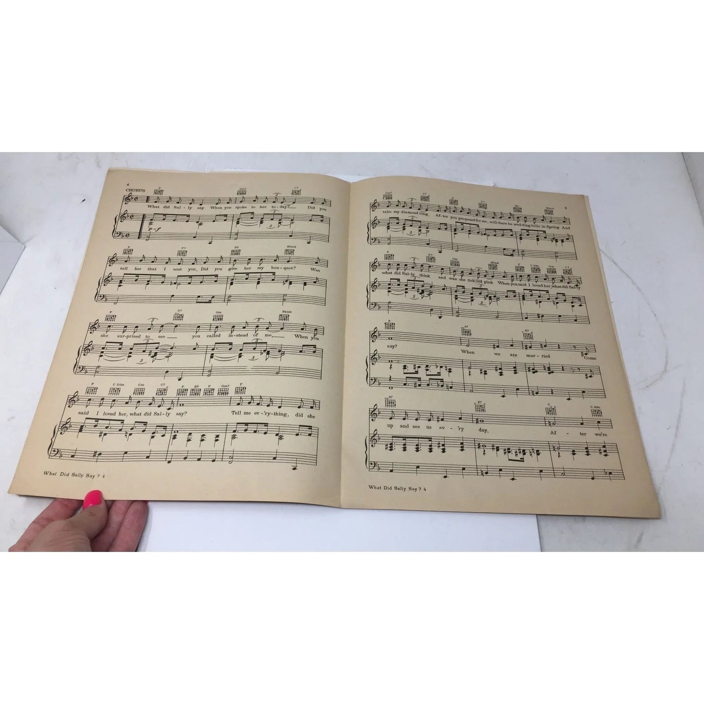 Vintage 1935 Sheet Music - ''What did Sally say?'' - A+ Stuff - SHEET MUSIC - A+ Stuff