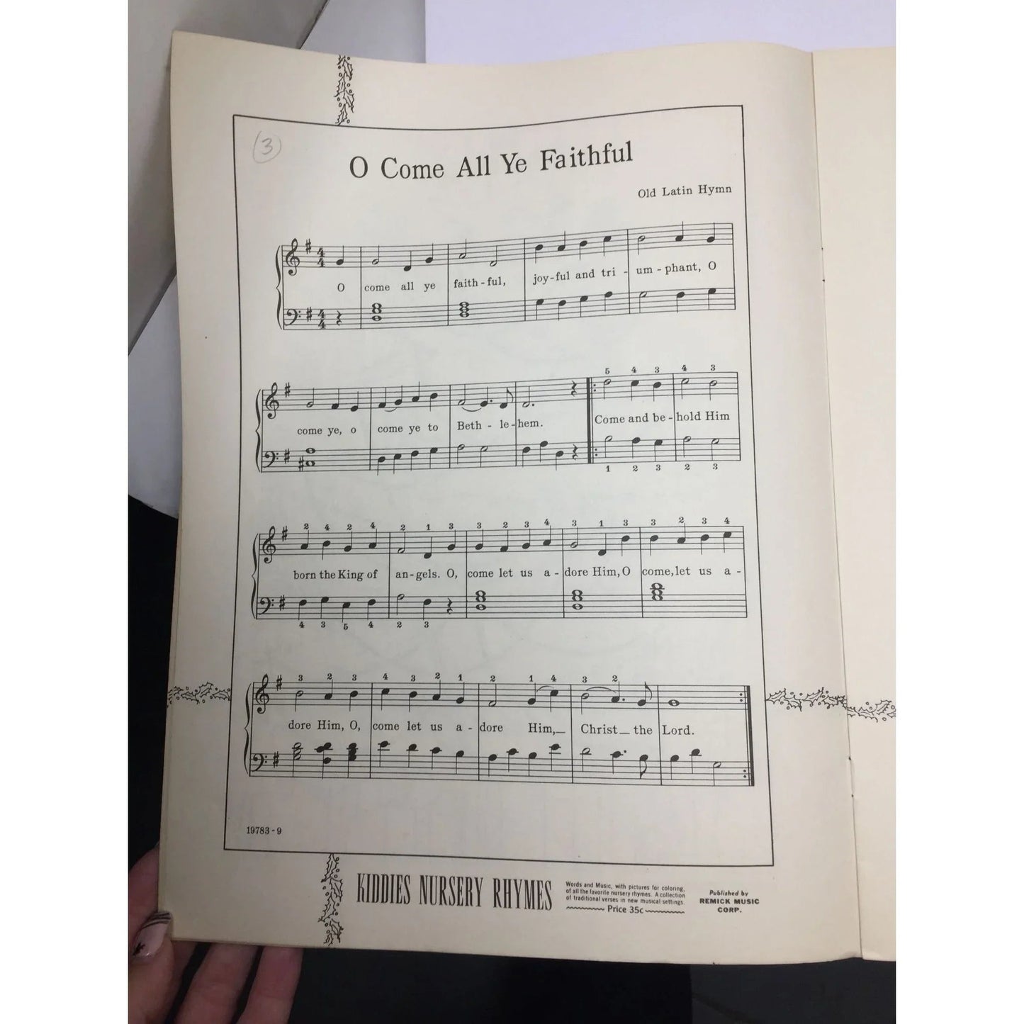 Vintage 1937 Sheet Music Book ''Kiddie's Christmas'' - A+ Stuff - SHEET MUSIC - A+ Stuff