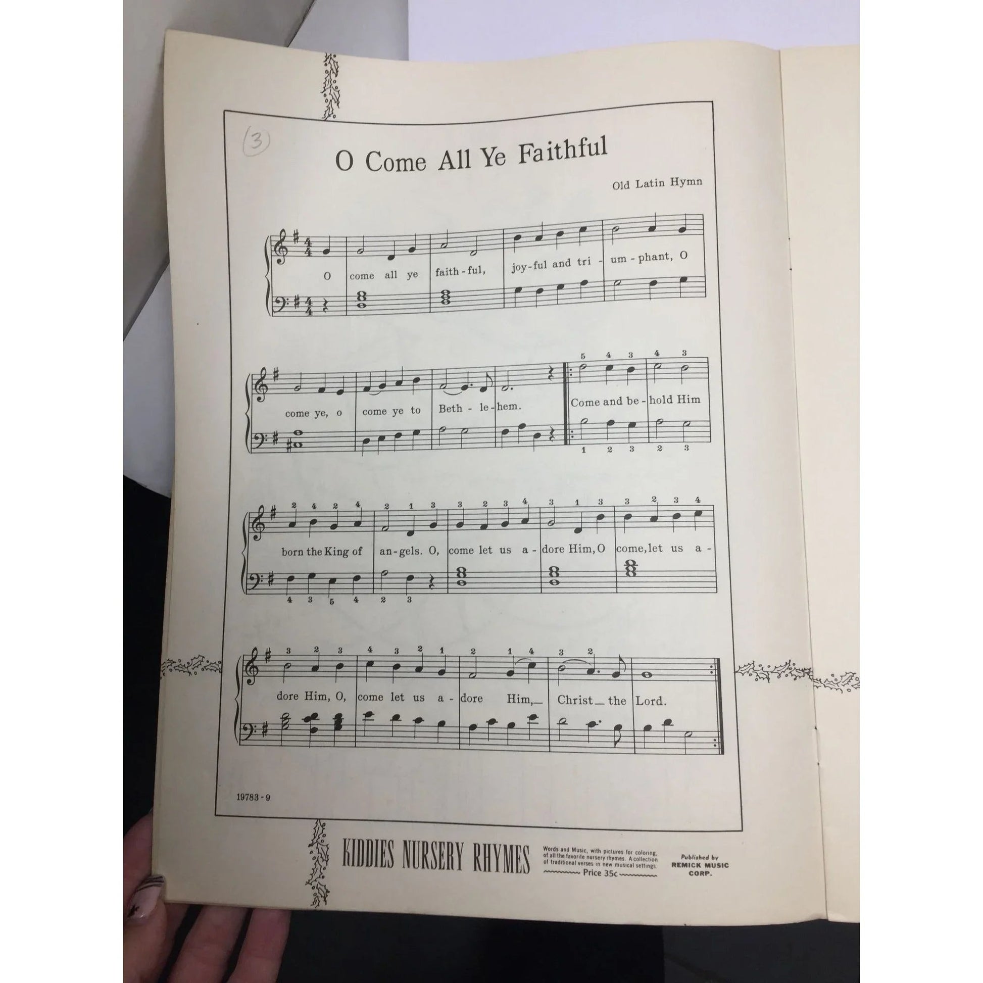 Vintage 1937 Sheet Music Book ''Kiddie's Christmas'' - A+ Stuff - SHEET MUSIC - A+ Stuff