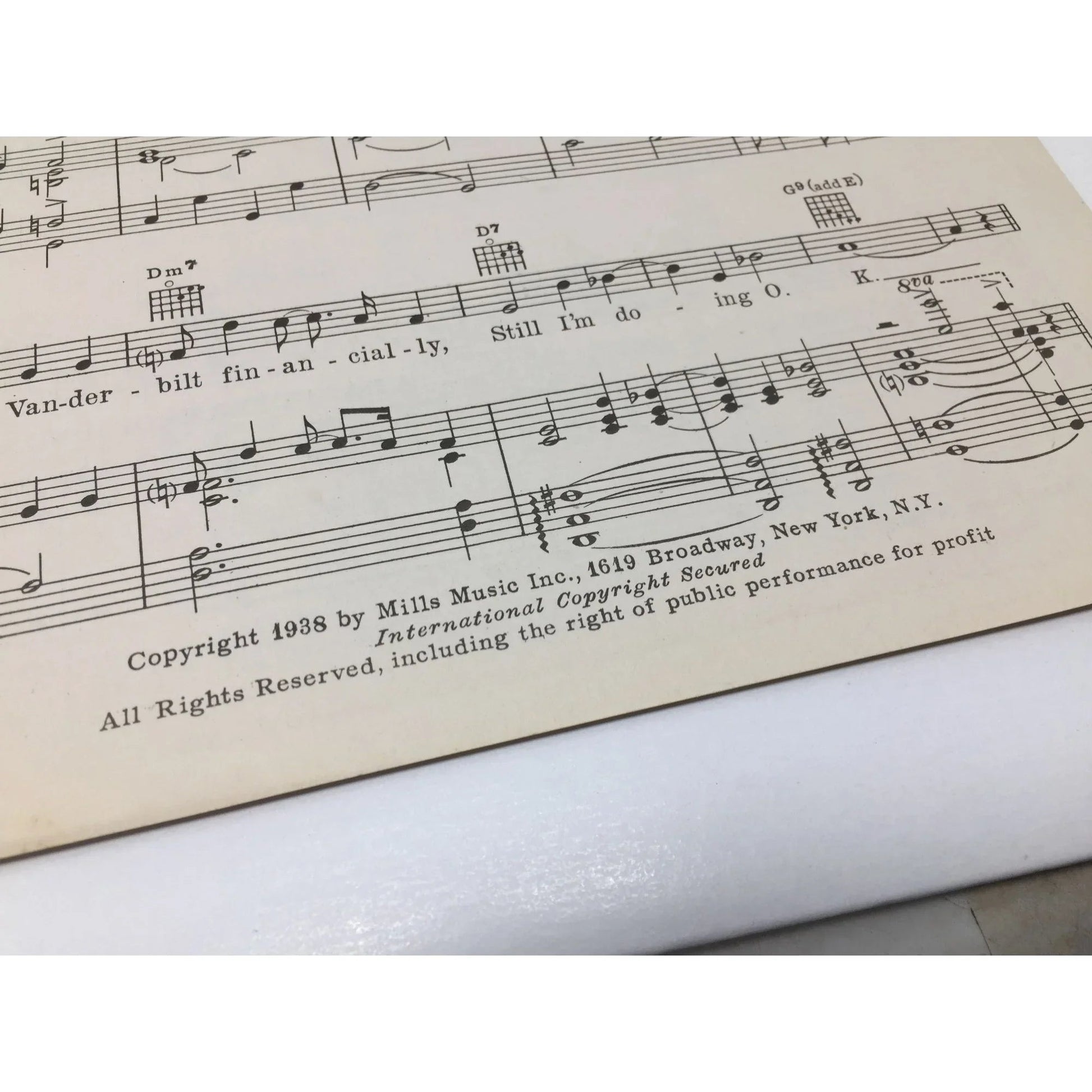 Vintage 1938 "I'M IN A HAPPY FRAME OF MIND" Sheet Music - unbranded - SHEET MUSIC - A+ Stuff