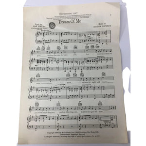 Vintage 1938 Sheet Music Book ''Dream of Me''