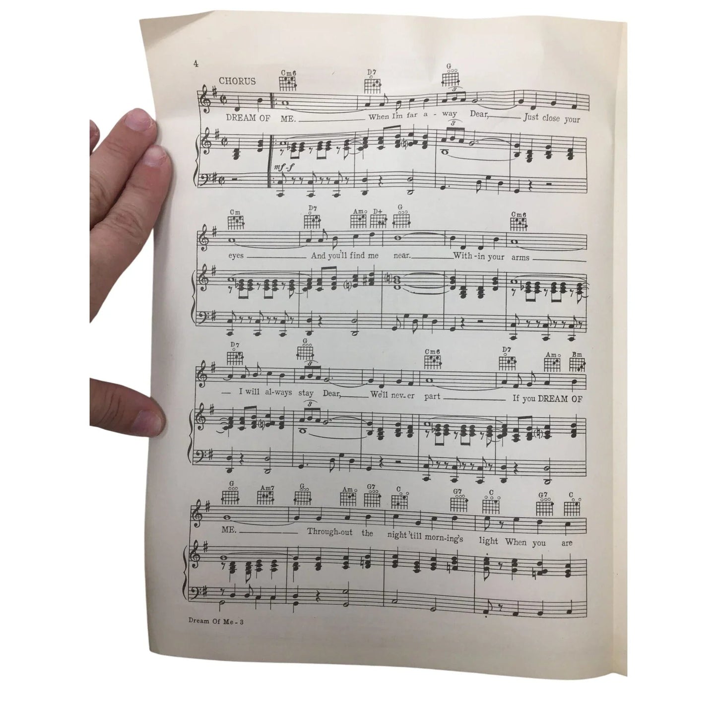 Vintage 1938 Sheet Music Book ''Dream of Me'' - A+ Stuff - SHEET MUSIC - A+ Stuff