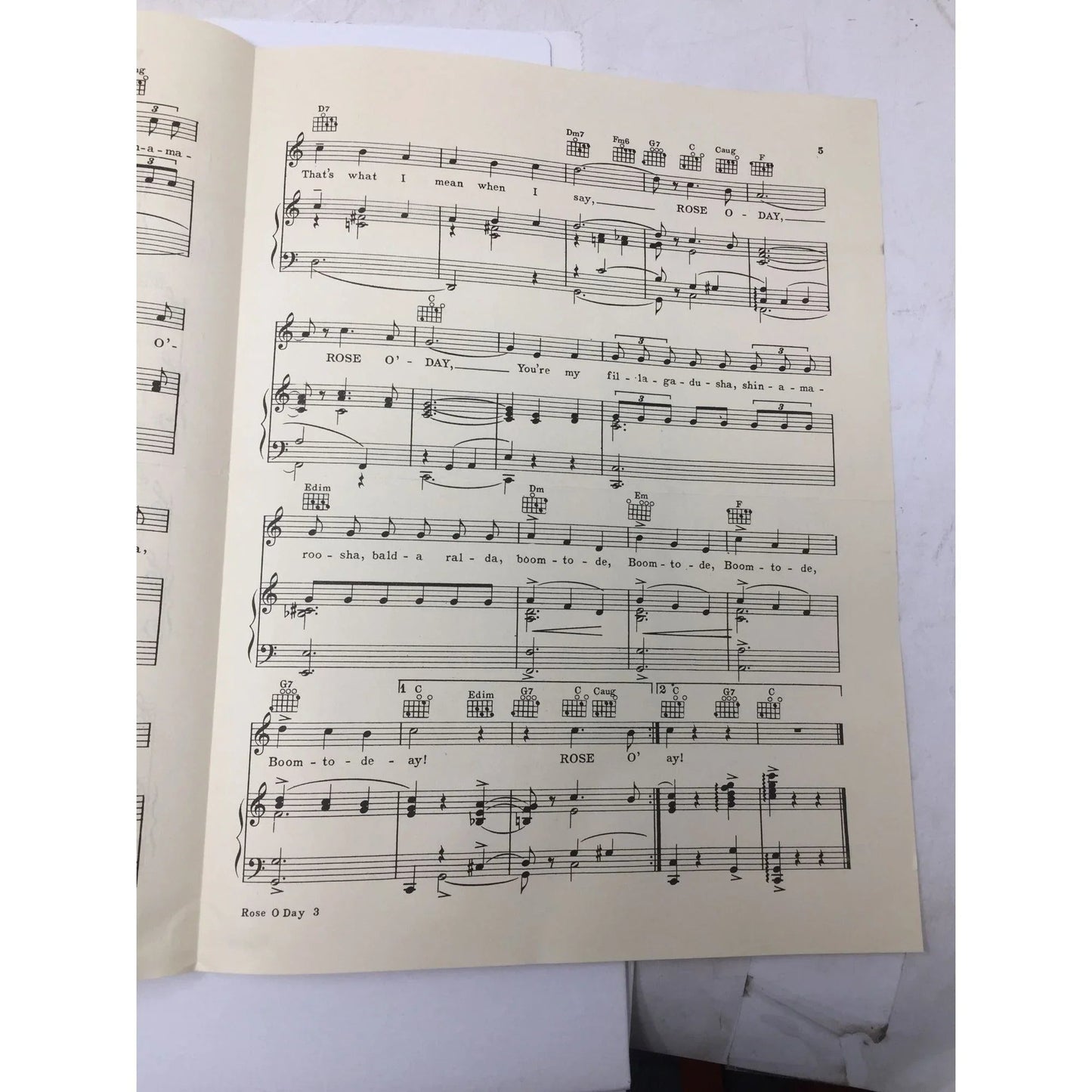 Vintage 1941 Sheet Music - ''Rose O' Day'' by Charlie Tobias and Al Lewis - A+ Stuff - Sheet Music - A+ Stuff