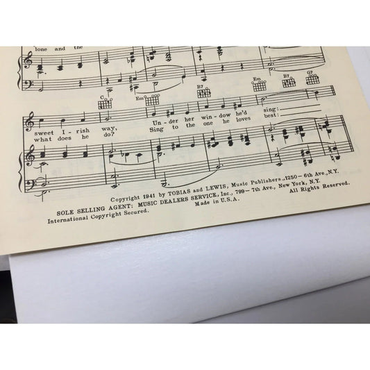 Vintage 1941 Sheet Music - ''Rose O' Day'' by Charlie Tobias and Al Lewis - A+ Stuff - Sheet Music - A+ Stuff